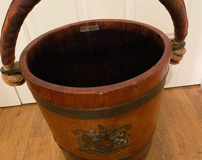 Vintage Fire Bucket Made from the battleships of Britain