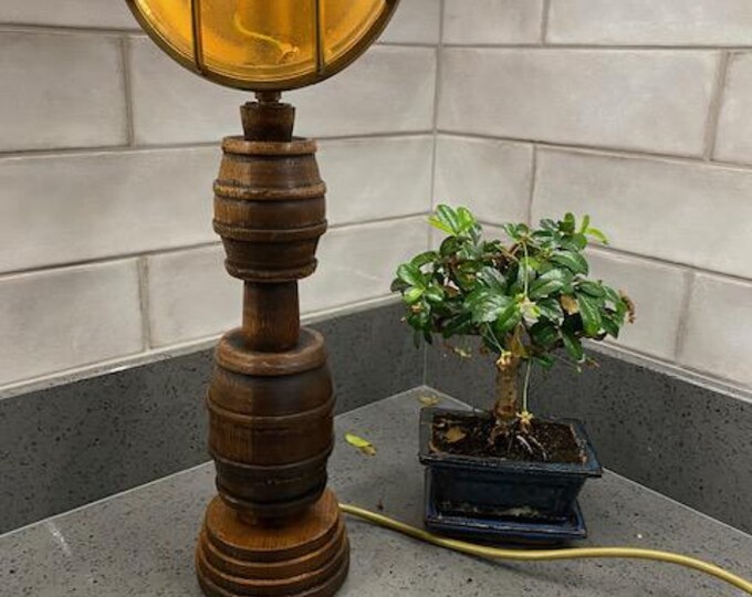 A unique and vintage table lamp