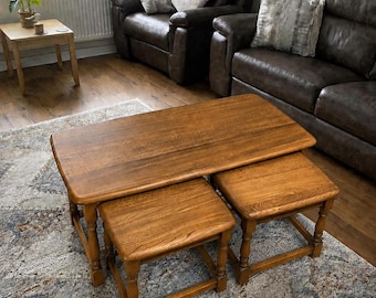 Ercol 732, Vintage Trinity Nest of Tables