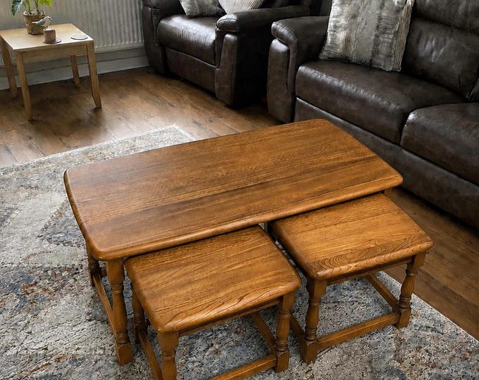 Ercol 732, Vintage Trinity Nest of Tables
