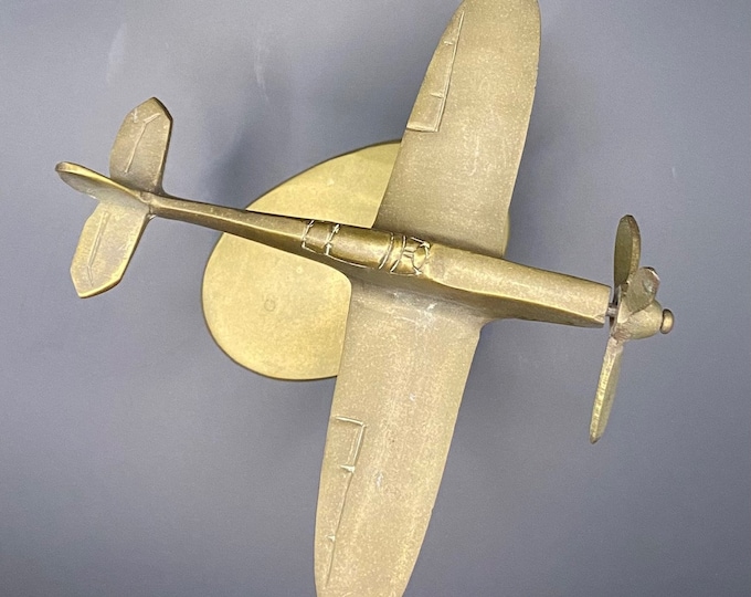 Brass Spitfire WW2 plane