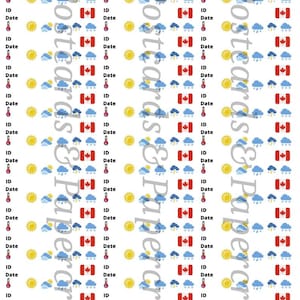 Postcrossing ID stickers Canada Postfun stickers printable PDF-PNG Download 39 pieces