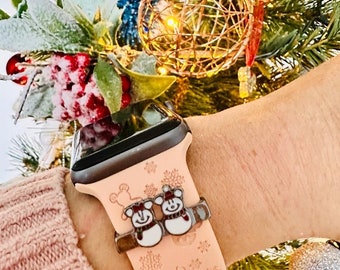 Mouse Snowman Apple Watch Charm Bar