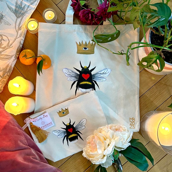 Ensemble Witchy Bag XL et Pochette Mystic Bee