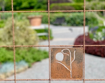 Cartello da giardino in acciaio Corten – Ornamento in acciaio corten