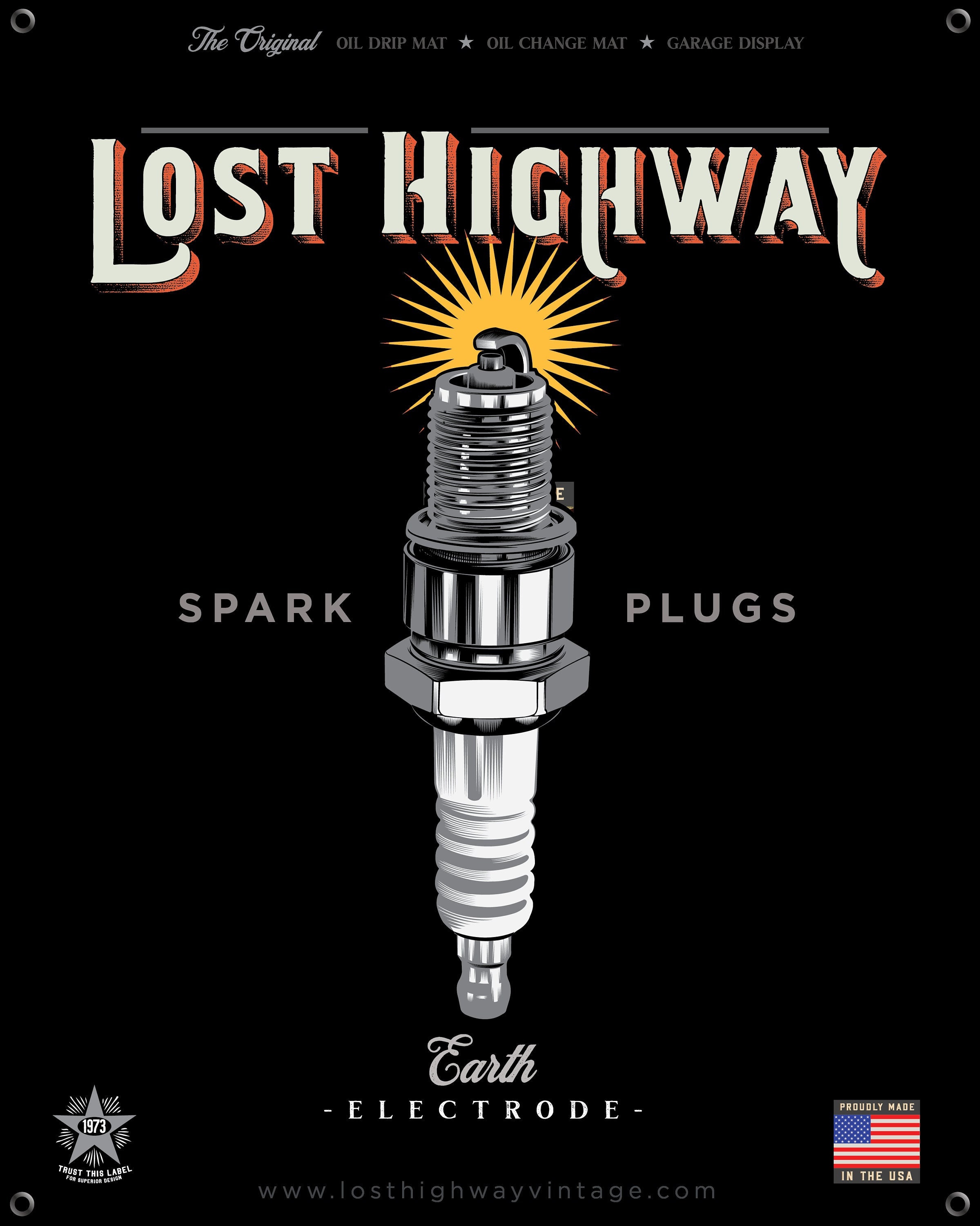 The ORIGINAL Oil Change Mat Oil Drip Mat Garage Display agrohort