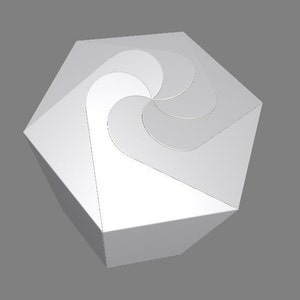 Hexagonal Box Push, Gift Box Template SVG, Box DXF, Packaging Box SVG, Box Vector, For Cutting Machine, Instant Download Now