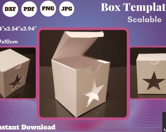 Deluxe candela profumata e scatola modello cosmetici, set regalo di bellezza per gli appassionati di trucco SVG, file digitale, download istantaneo