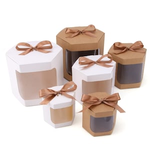 Box Vorlage SVG, Box DXF, Verpackungsbox SVG, Box Vektor, für Schneidemaschine, sofortiger Download jetzt, Geschenkbox, sechseckige Vorlagenbox