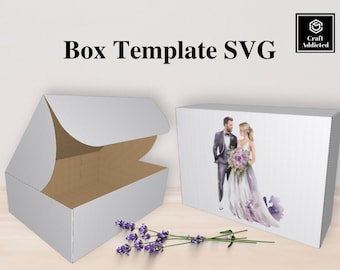 Gift Box Template SVG - Elegant DIY Present Packaging, Instant Download Now, Favor Box