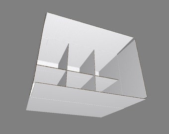 6-Cell Gift Box Template: SVG, DXF Vector Files (Digital Download)