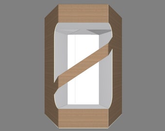 Gift Box Template: SVG DXF Vector for Cutting Machine (Digital Download)