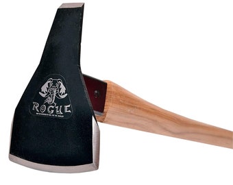 6' Steel Triangle A Blade Fire Trail Hoe with 40' Hickory Wood Handle Made in USA