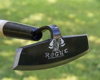 Garden Hoe Heavy Duty Tool with 5.75&quot; Disc Blade and Long Ash Handle