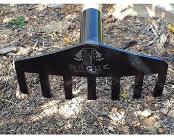 10″ Cultivating Rake with 54-60" Ash or Fiberglass Handle Made in USA