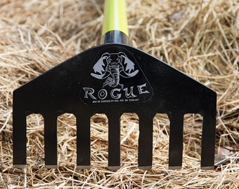 8″ Crossover Rake with Ash Or Fiberglass 60inch Handle