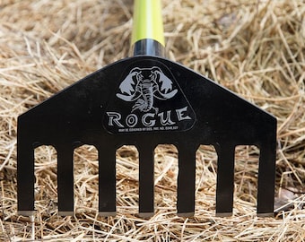 8″ Crossover Rake with Ash Or Fiberglass 60inch Handle Made in USA