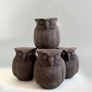 Handmade Ceramic Owl Sculpture - Ceramic Figurine - Handmade Ceramic Owl - Handmade Ceramic Owl Figurines