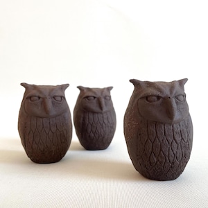 Handmade Ceramic Owl Sculpture - Ceramic Figurine - Handmade Ceramic Owl - Handmade Ceramic Owl Figurines