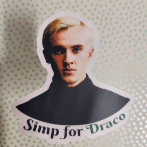 Wizarding School, HP merch, Draco Malfoy, Boy Wizard, Bookish Sticker, Book Lover Gift