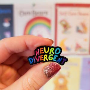Neurodivergent Enamel Pin, Neurodivergent Pin