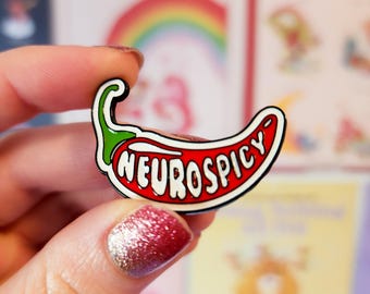 Neurospicy Emaille Pin, Neurovielfalt Pin