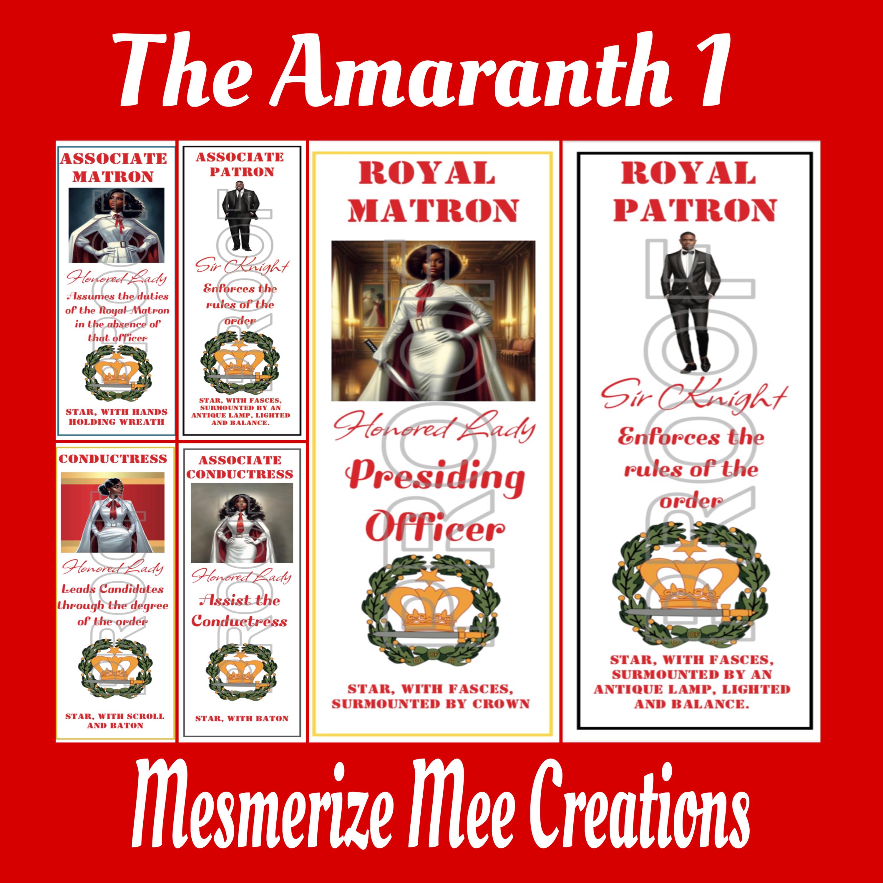 Amaranth Bookmarks: Order of the Eastern Star (OES) Ritual Study Guide - Etsy