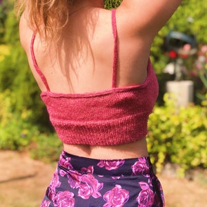 Knit Top Pattern, Knitted Top Pattern, Easy Knit Top, Knit Glitter Top ...