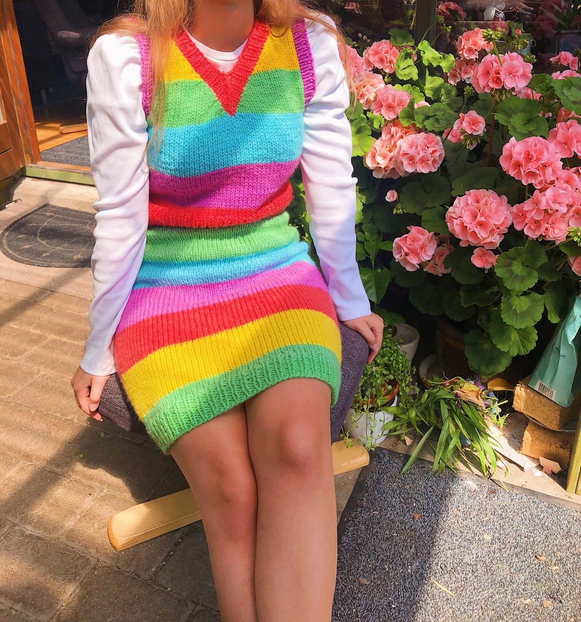 Knitted Skirt Pattern Knit Skirt Pattern Easy Knitted Skirt Etsy