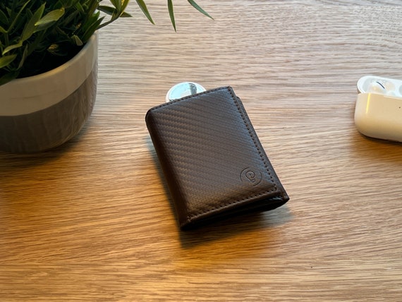 Leather AirTag Billfold Wallet 2.0 Black