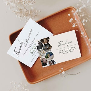 Plantilla de tarjeta de agradecimiento - Fotógrafo negocio gracias - fotografía tarjetas de agradecimiento - notas de agradecimiento - tarjetas de notas - Marie Louise