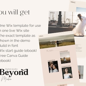 Wix Website Template Photographer - Boho Wix Wedding Photography - Wix ...