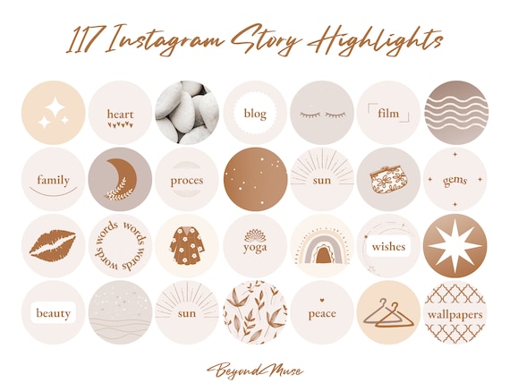 Boho Instagram Highlight Covers Cute Aesthetic IG Story - Etsy