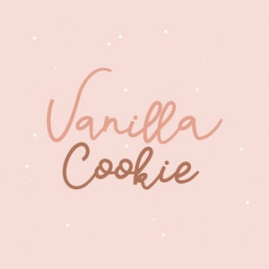 Vanilla Cookie handwritten font -  bold script font - handlettered Font - cricut font - procreate fonts - cute font - bouncy font