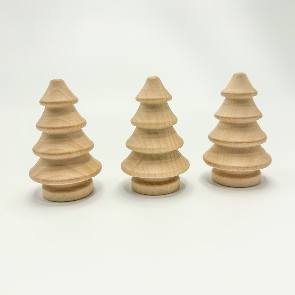 Mini wooden trees - wooden loose parts - trees