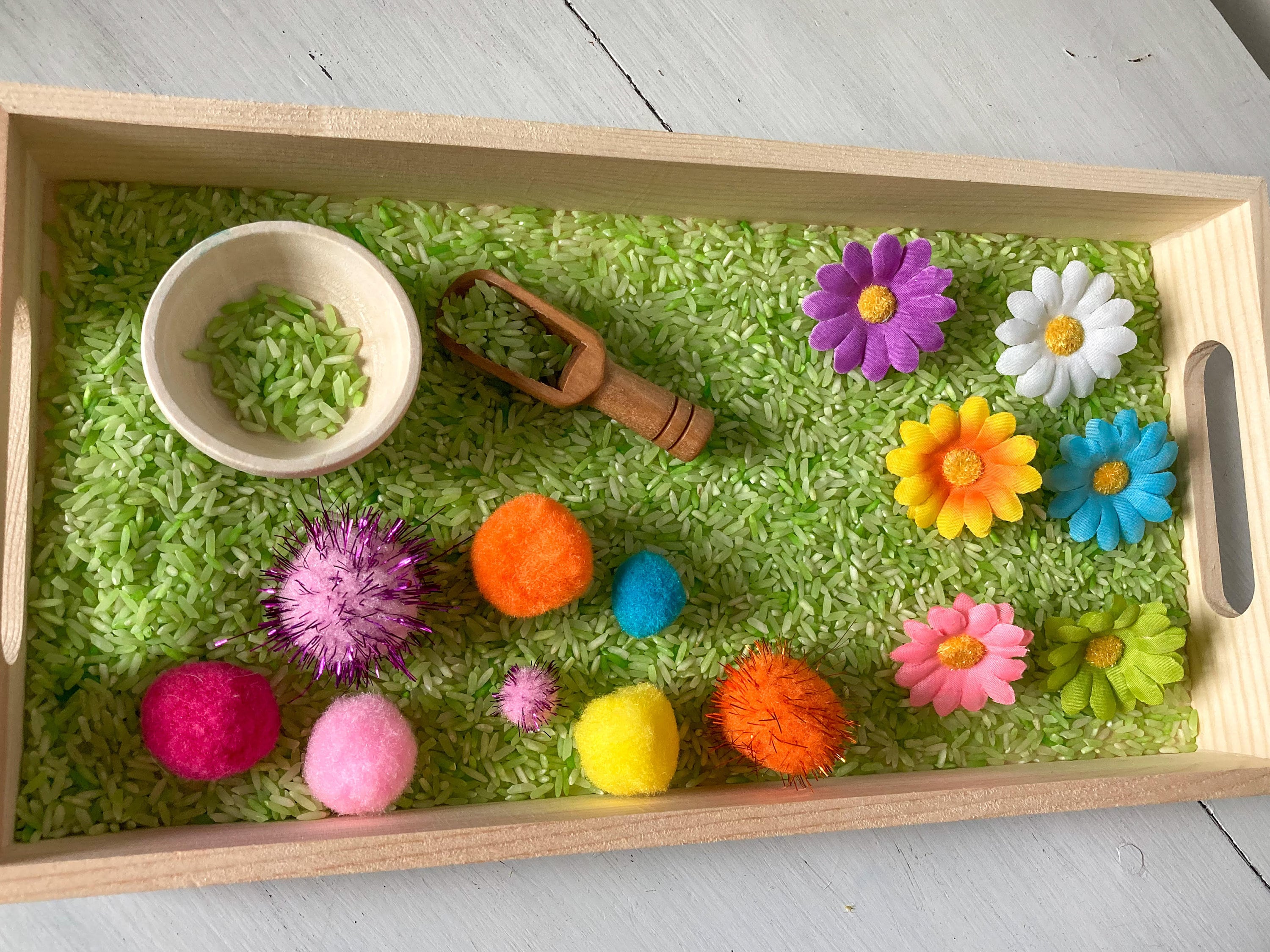 Spring Sensory Bin Spring Sensory Box Spring Loose Piece Box Flower