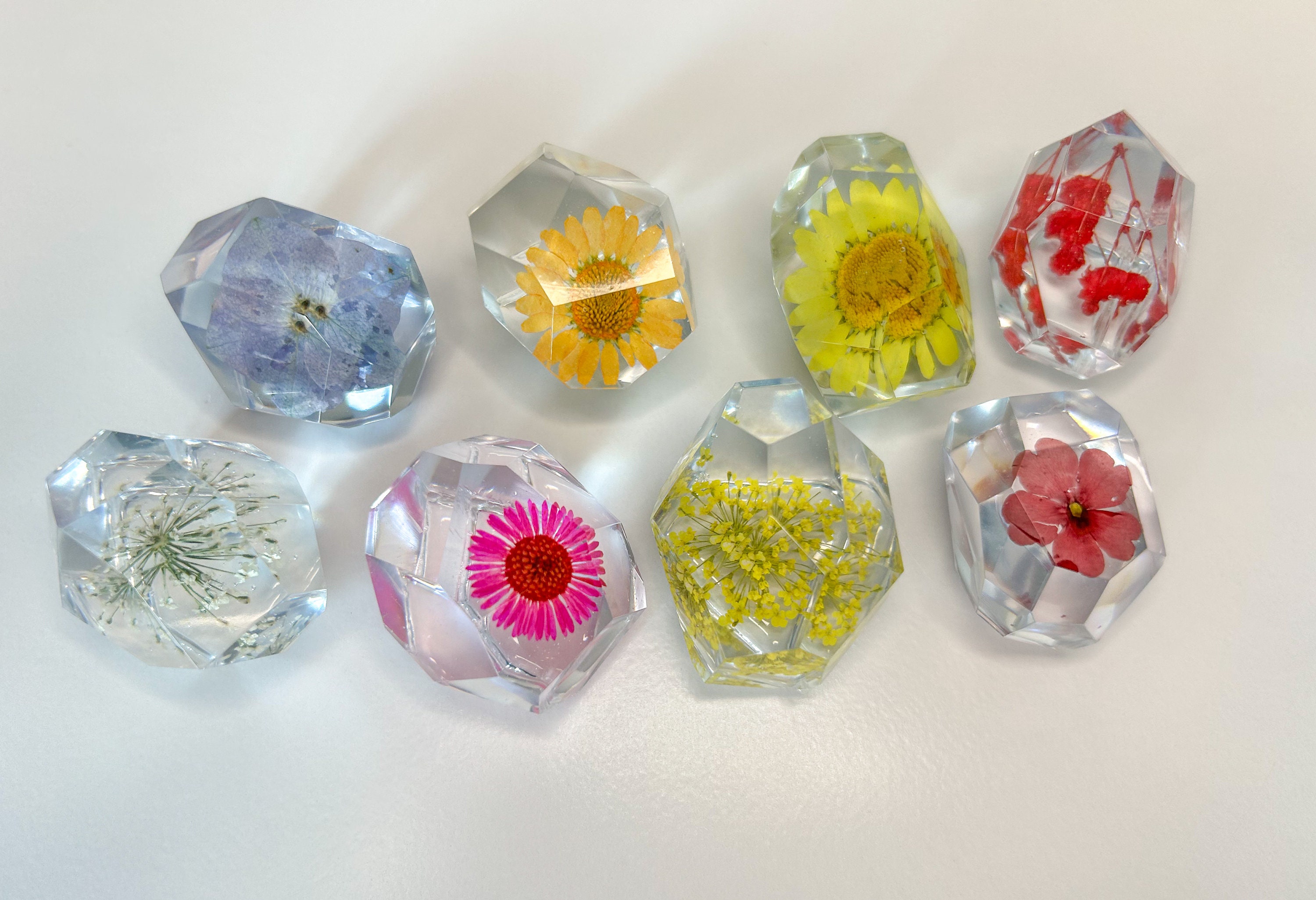 Nature Resin Gems Flower Resin Rocks Resin Loose Parts Resin Loose