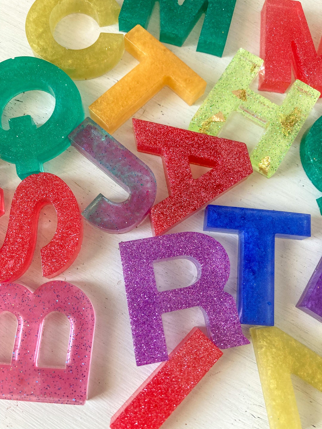 Custom Resin Name Custom Resin Letters Custom Epoxy Resin Letters Etsy