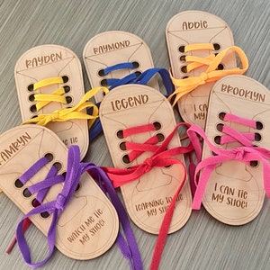 Shoe Tie Practice, Learn to Tie My Shoe, Personalized Shoe Tying