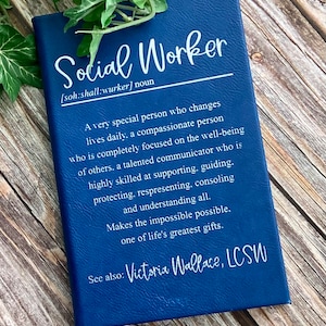 Personalized Social Worker Journal, Social Worker Notebook, Social Worker Grad Gift, Social Worker Month, Social Worker Definition, Graduate