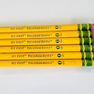 Ticonderoga My First Primary Size No. 2 Pencils With Eraser, 12 Per Box 2 Boxes A2 14572618