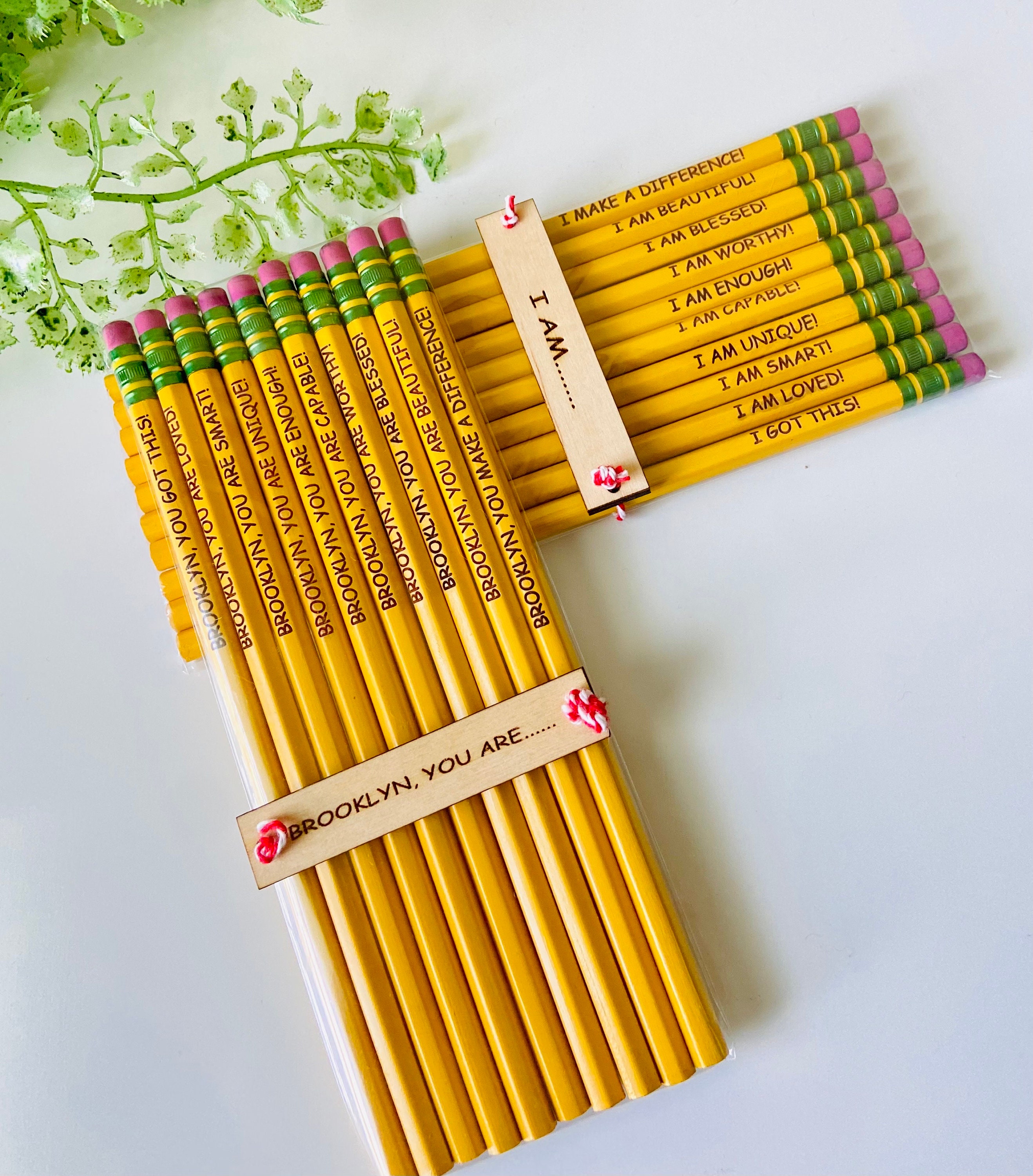 Back to School Inspirational Pencils Personalized Pencil for Student  Motivation Pencil Teacher Gift Kid Gift School Supplies 