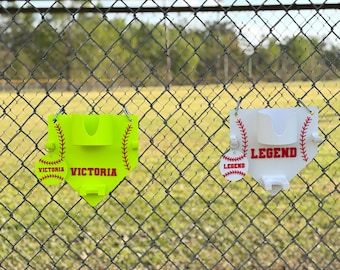 Personalized Baseball/Softball Dugout Organizer, Personalized Baseball/Softball Bag Tag, Baseball, Softball