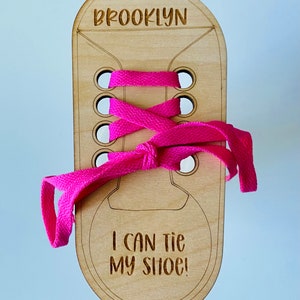 Shoe Tie Practice, Learn to Tie My Shoe, Personalized Shoe Tying