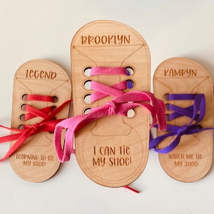 Shoe Tie Practice, Learn to Tie My Shoe, Personalized Shoe Tying