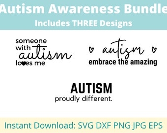 Pakiet autyzmu SVG | Autyzm SVG | Świadomość autyzmu | Pakiet autyzmu PNG | Koszulka autyzmu | Mama autyzmu | Akceptacja autyzmu | Cyfrowy autyzm