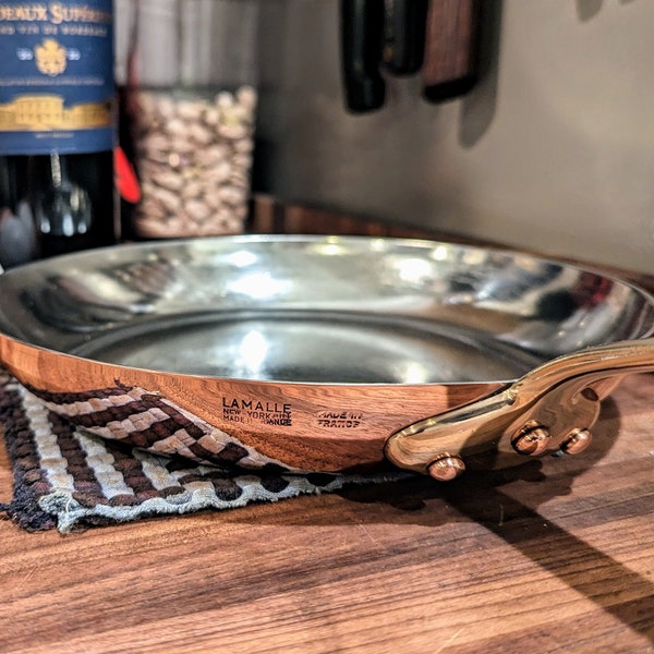 Mauviel 18, 20, 24, 26, 30cm (7", 8", 9.4", 10.5", 12") restored vintage copper skillet, tin or stainless lined. Perfect omelet / fry pans