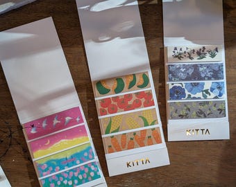 Kitta Washi strips l Precut Washi Tape l Journaling l Planner Washi l Japanese stationery l Washi tape strips