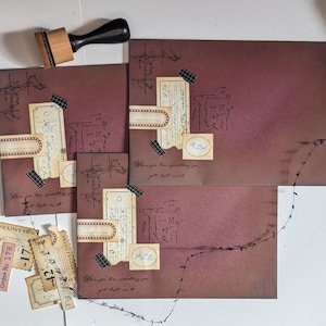 Vintage style envelope pack