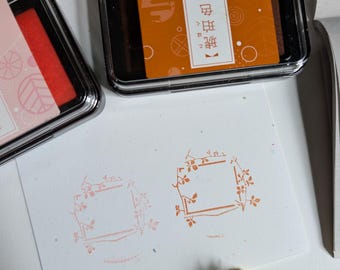 Japanese Iromoyo Stamp Ink Pad: Traditional Colors, Oil Based Pigment